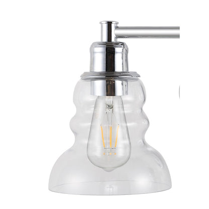 Manhattan Vintage Metal/Glass Industrial Rustic Led Vanity