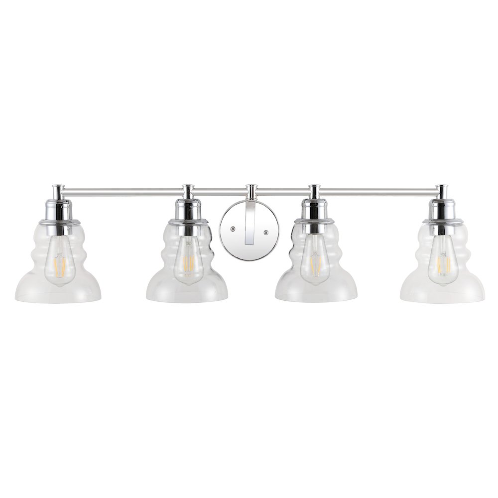 Manhattan Vintage Metal/Glass Industrial Rustic Led Vanity