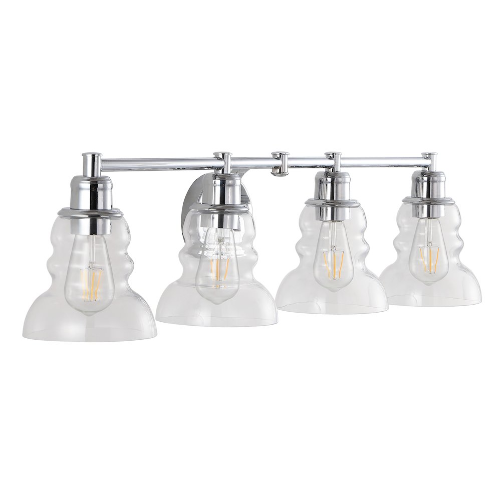 Manhattan Vintage Metal/Glass Industrial Rustic Led Vanity