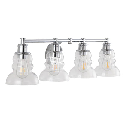 Manhattan Vintage Metal/Glass Industrial Rustic Led Vanity
