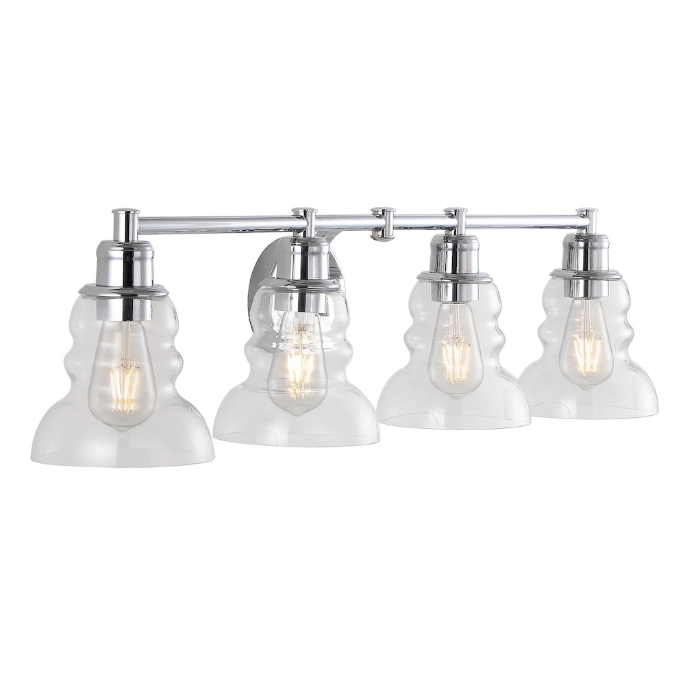 Manhattan Vintage Metal/Glass Industrial Rustic Led Vanity