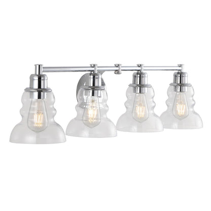 Manhattan Vintage Metal/Glass Industrial Rustic Led Vanity