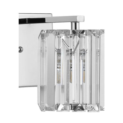 Coco Prism Vintage Metal/Glass Classic Glam Led Vanity Light