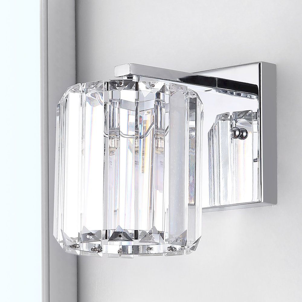 Coco Prism Vintage Metal/Glass Classic Glam Led Vanity Light