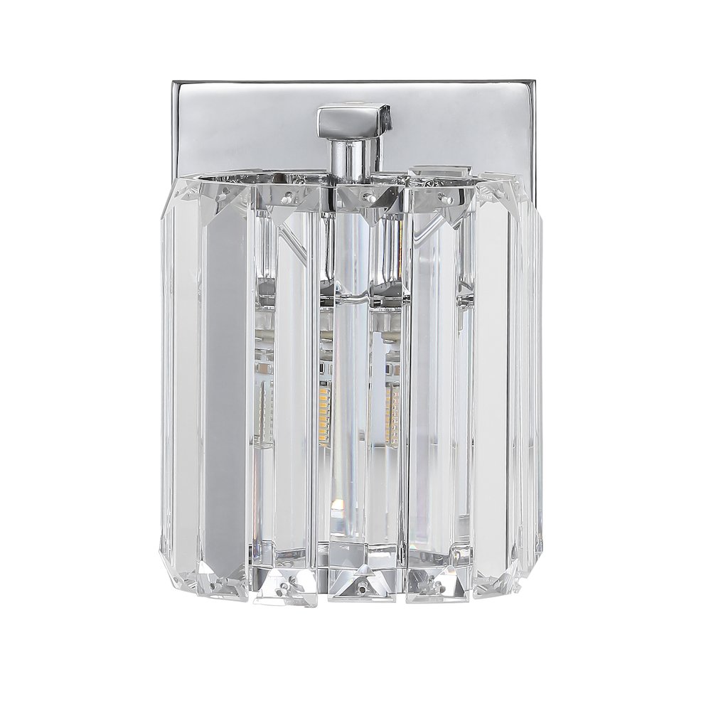 Coco Prism Vintage Metal/Glass Classic Glam Led Vanity Light