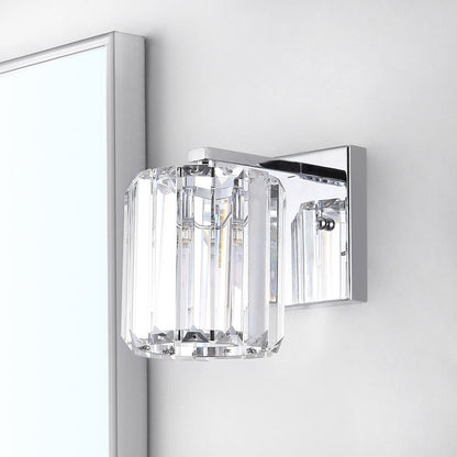 Coco Prism Vintage Metal/Glass Classic Glam Led Vanity Light
