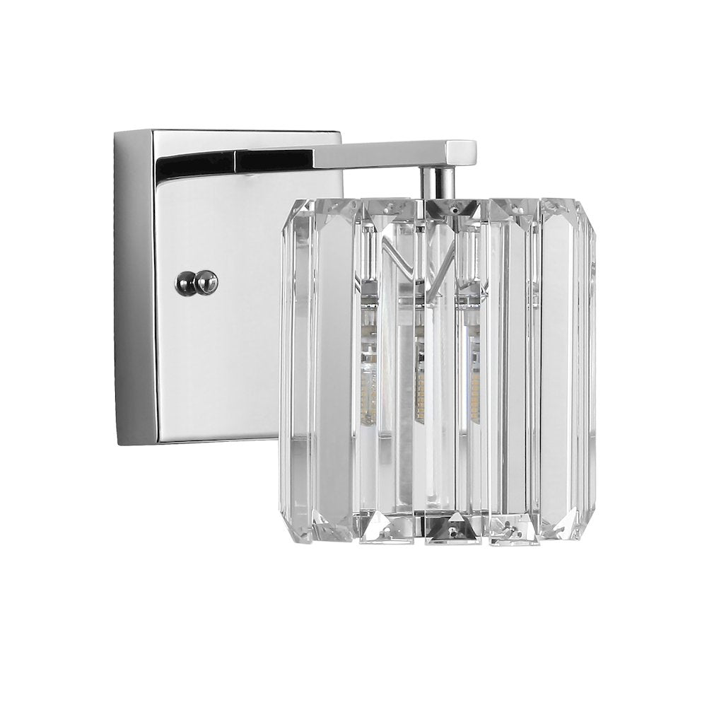 Coco Prism Vintage Metal/Glass Classic Glam Led Vanity Light