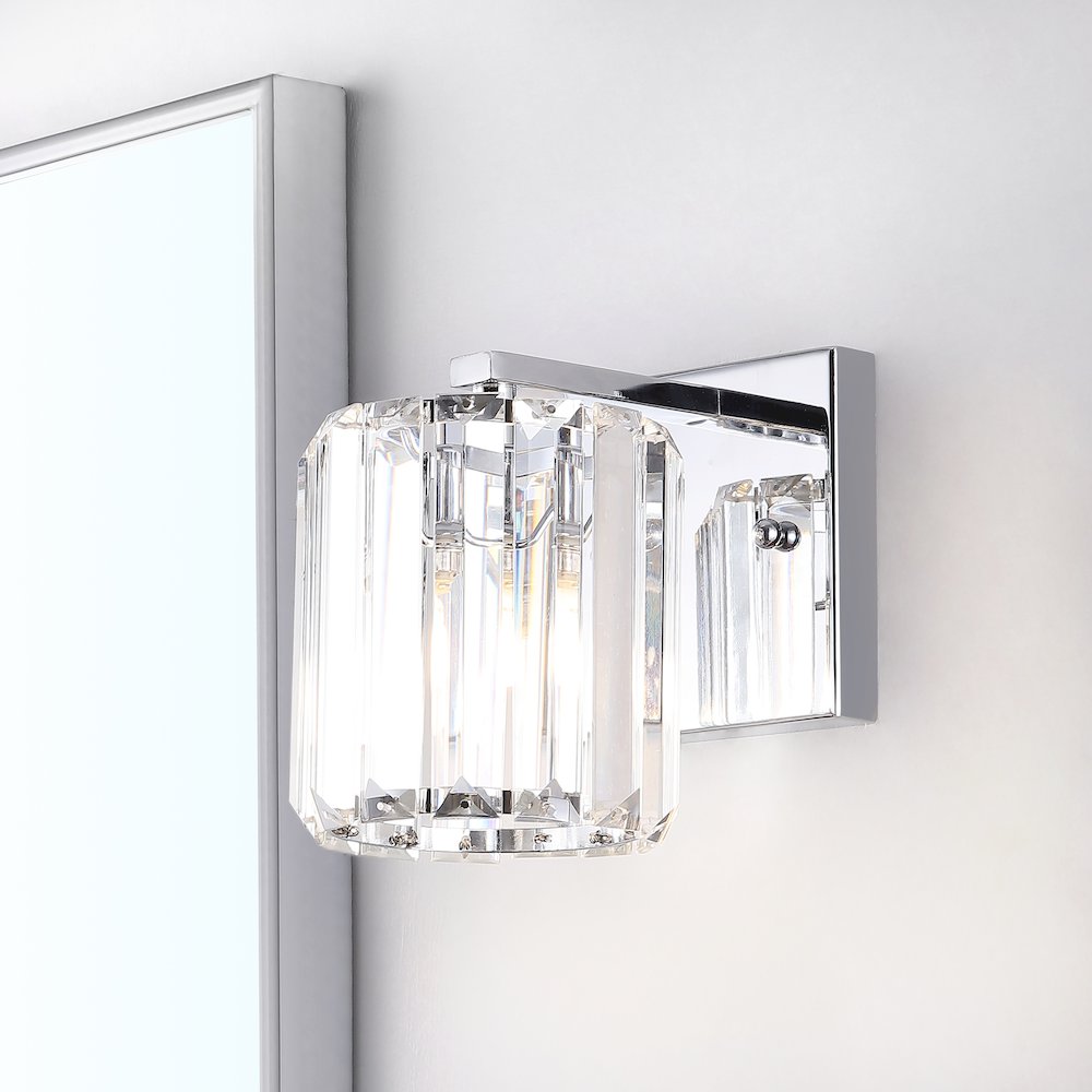 Coco Prism Vintage Metal/Glass Classic Glam Led Vanity Light