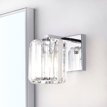 Coco Prism Vintage Metal/Glass Classic Glam Led Vanity Light