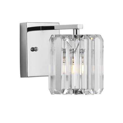 Coco Prism Vintage Metal/Glass Classic Glam Led Vanity Light