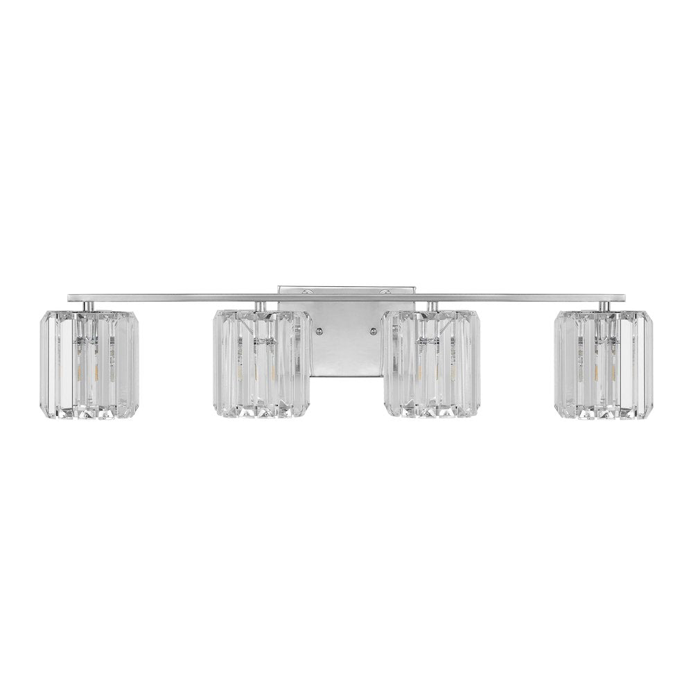 Coco Prism Vintage Metal/Glass Classic Glam Led Vanity Light