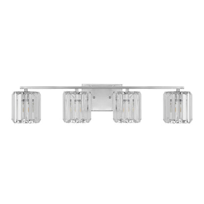 Coco Prism Vintage Metal/Glass Classic Glam Led Vanity Light
