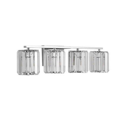Coco Prism Vintage Metal/Glass Classic Glam Led Vanity Light