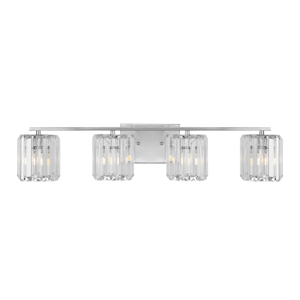 Coco Prism Vintage Metal/Glass Classic Glam Led Vanity Light