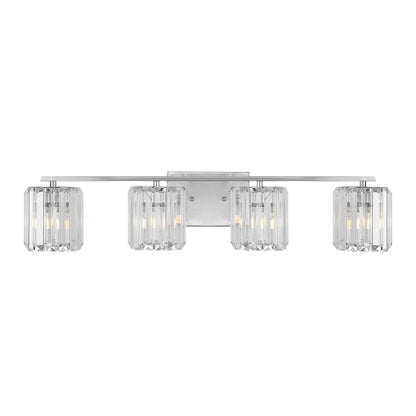 Coco Prism Vintage Metal/Glass Classic Glam Led Vanity Light