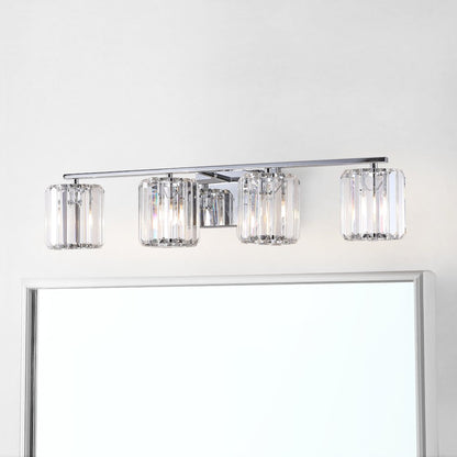 Coco Prism Vintage Metal/Glass Classic Glam Led Vanity Light