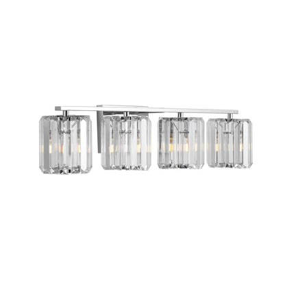 Coco Prism Vintage Metal/Glass Classic Glam Led Vanity Light