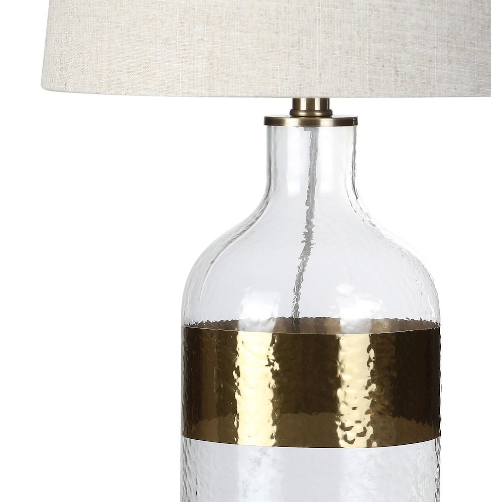 Stevens Glass Led Table Lamp