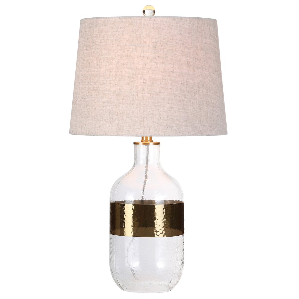 Stevens Glass Led Table Lamp