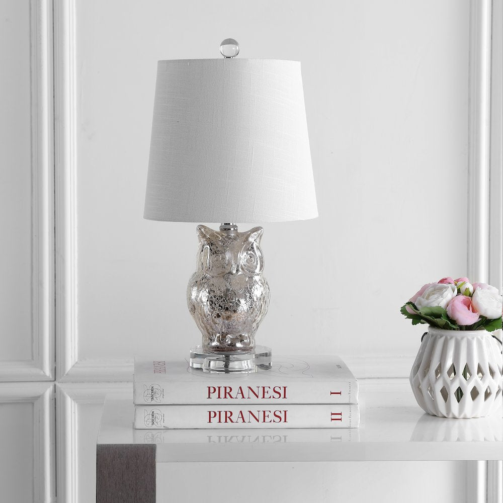 Night Owl Glasscrystal Led Table Lamp