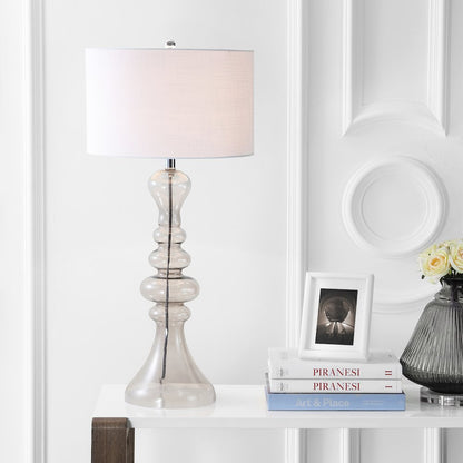 Madeline Curved Glass Led Table Lamp