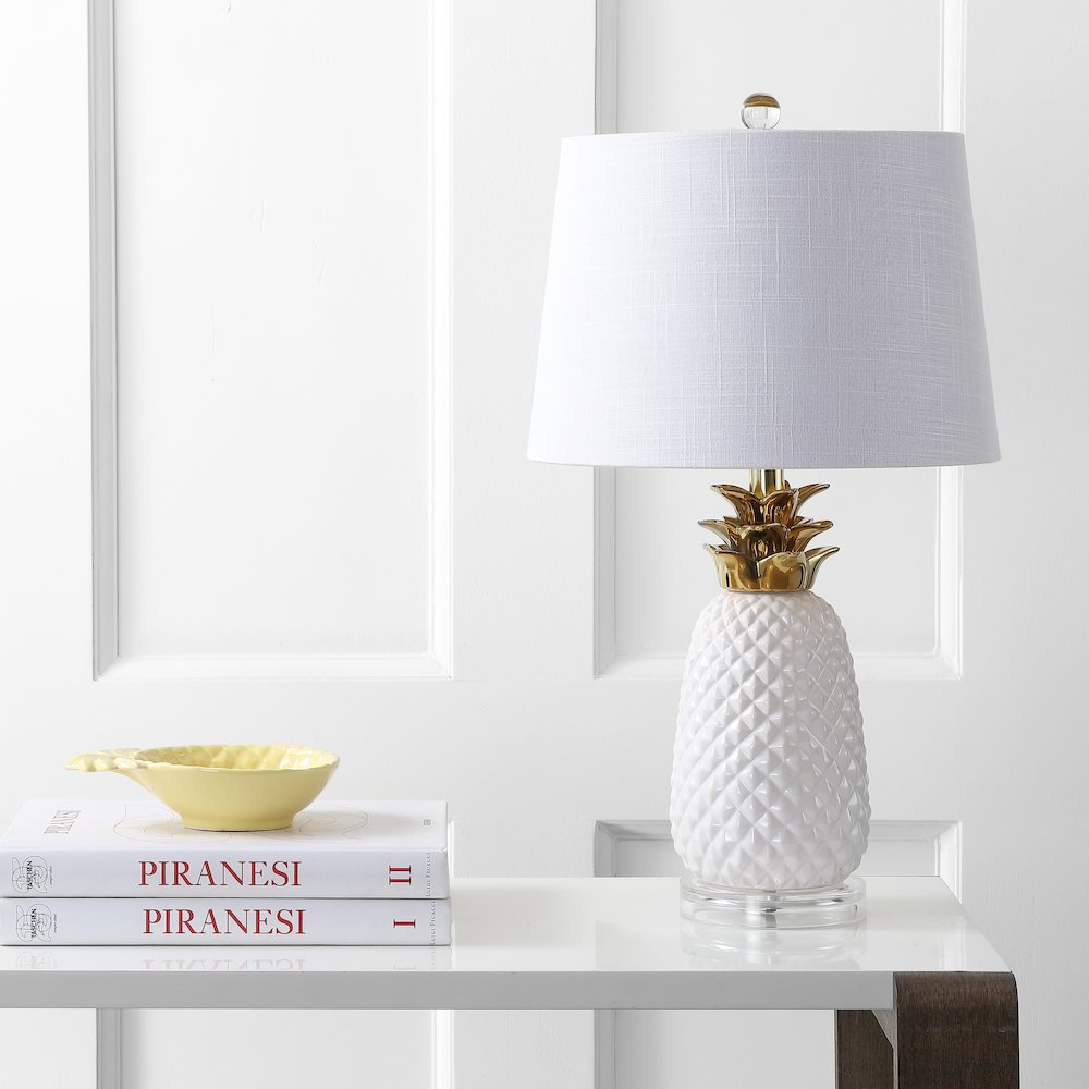 Pineapple Ceramic Led Table Lamp