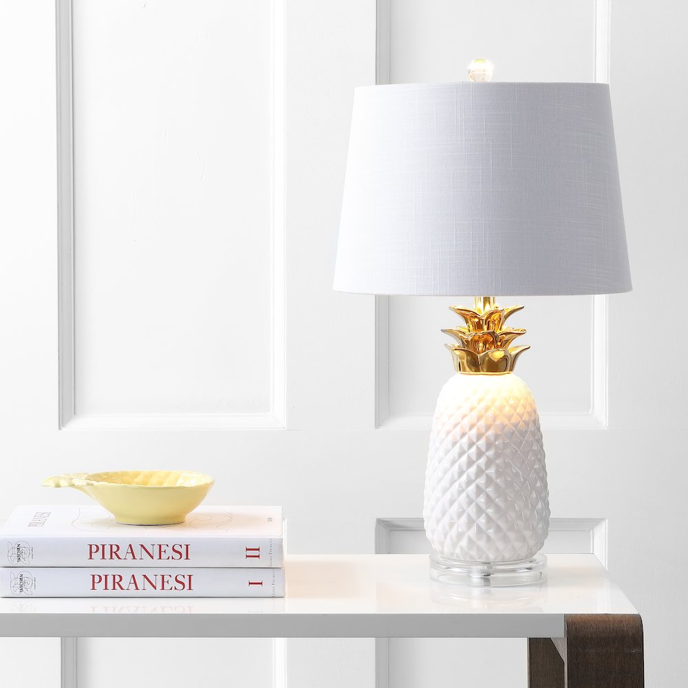 Pineapple Ceramic Led Table Lamp