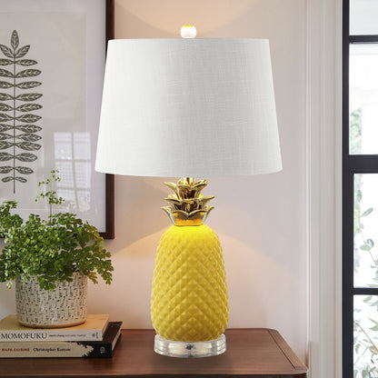 Pineapple Ceramic Led Table Lamp