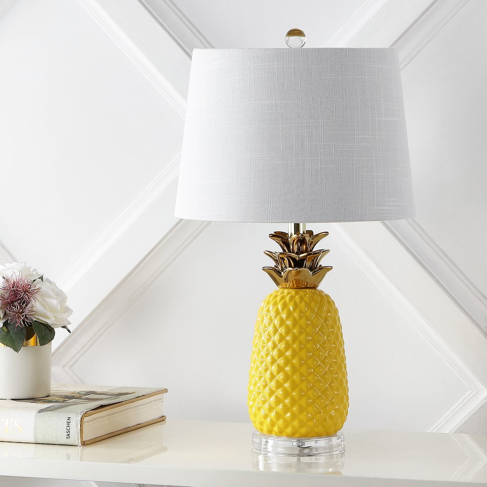 Pineapple Ceramic Led Table Lamp