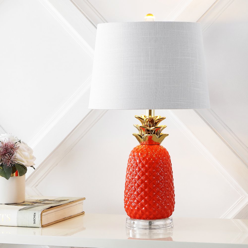 Pineapple Ceramic Led Table Lamp