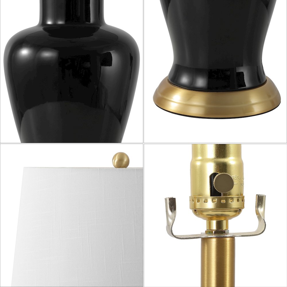 Julian Traditional Classic Ceramic Urn LED Table Lamp