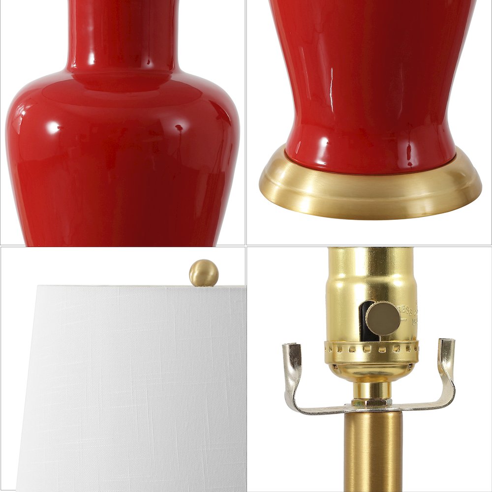Julian Traditional Classic Ceramic Urn LED Table Lamp