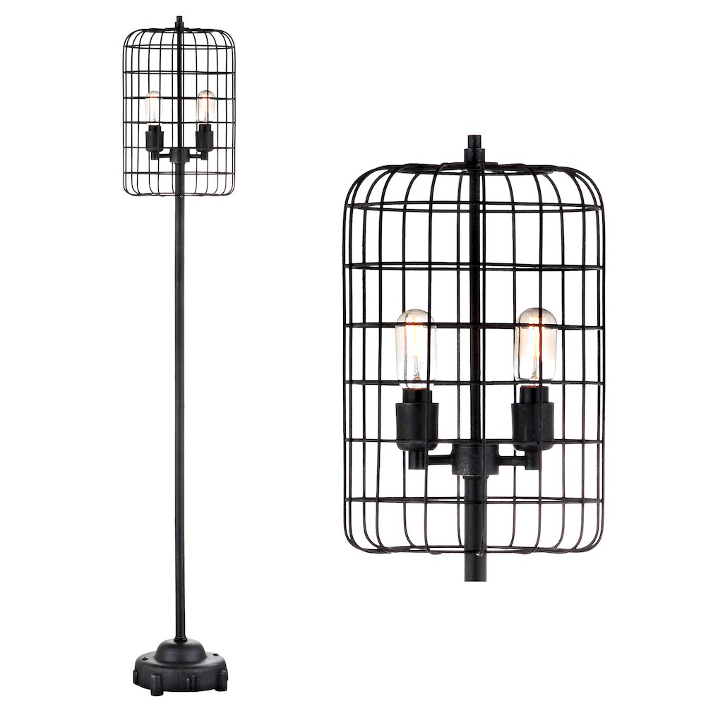 Odette Industrial Metal Floor Lamp