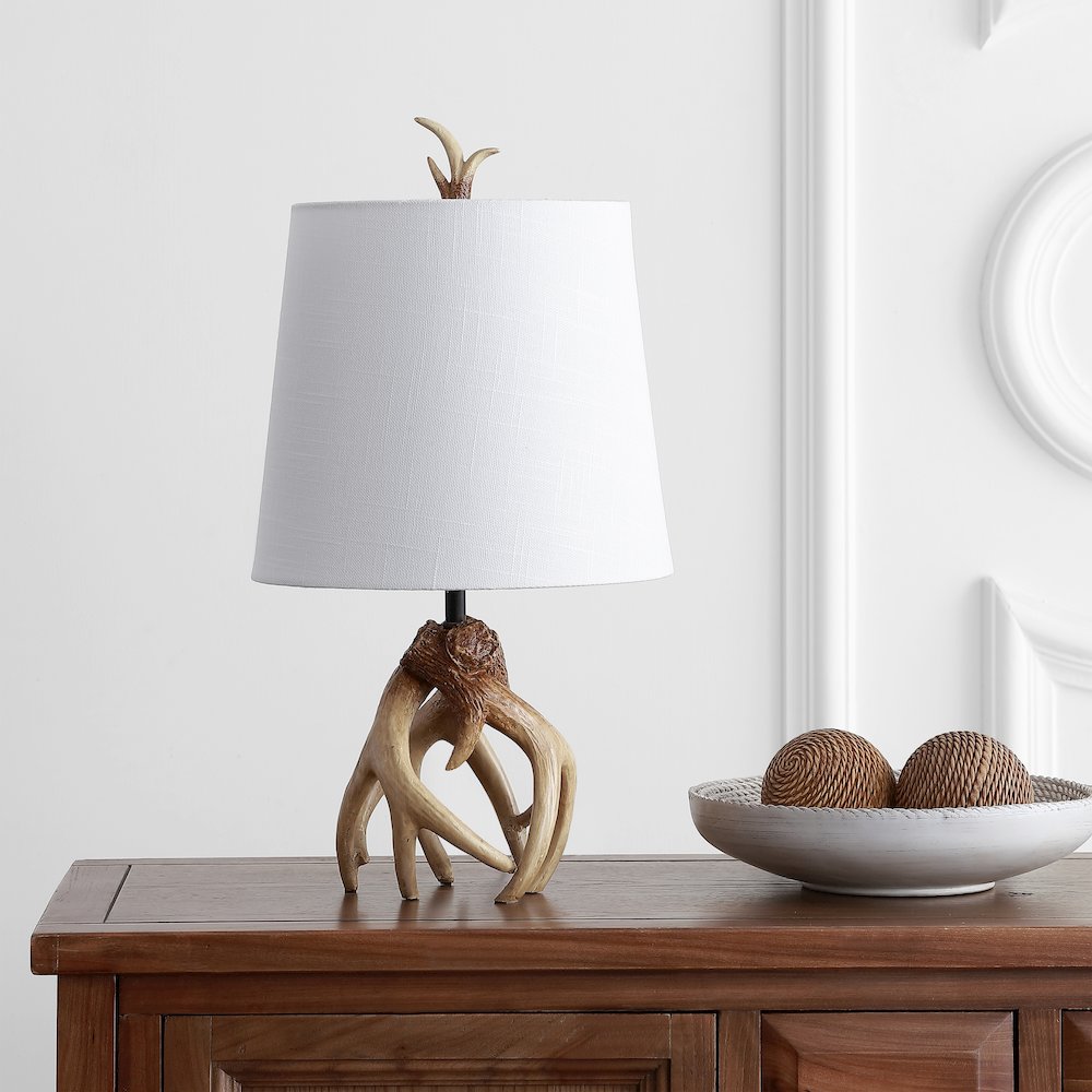 Vermont Antler Resin Led Table Lamp