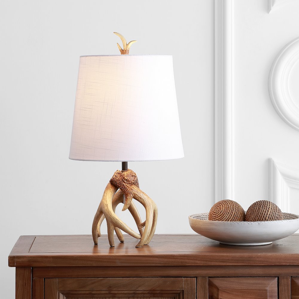 Vermont Antler Resin Led Table Lamp