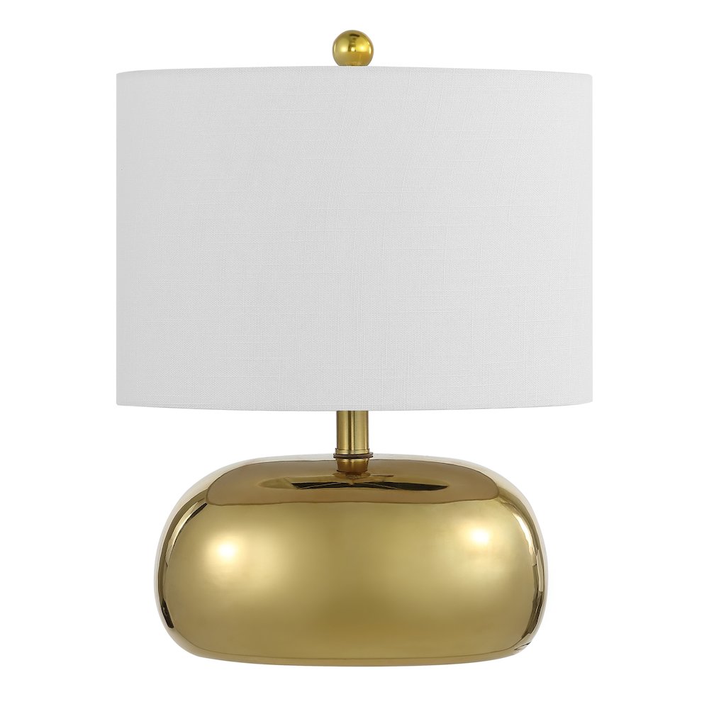 Calix Mid-Century Glam Ceramic/Iron Led Table Lamp