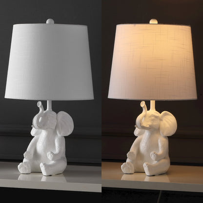 Kairi Modern Shabby Chic Resin/Iron Happy Elephant Led Kids' Table Lamp