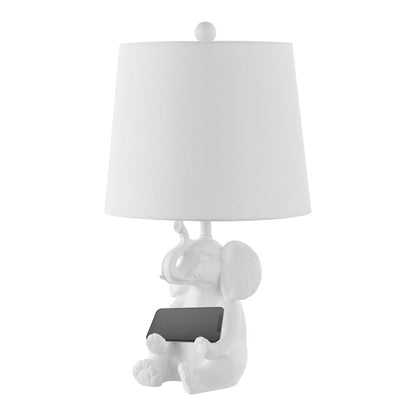 Kairi Modern Shabby Chic Resin/Iron Happy Elephant Led Kids' Table Lamp