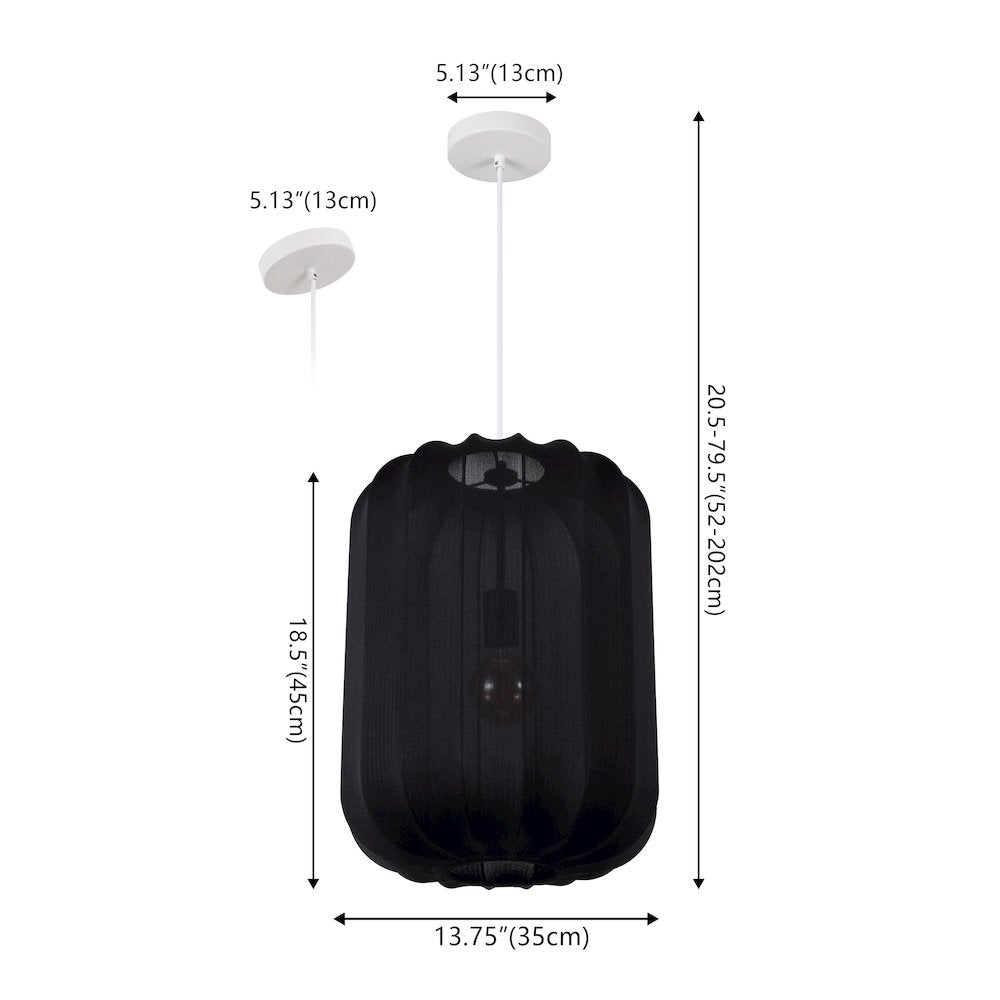 Aurelia Scandinavian Adjustable Lantern Metal Ribbed Cocoon Capsule LED Pendant