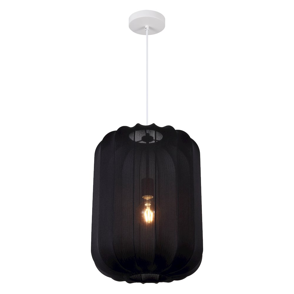 Aurelia Scandinavian Adjustable Lantern Metal Ribbed Cocoon Capsule LED Pendant