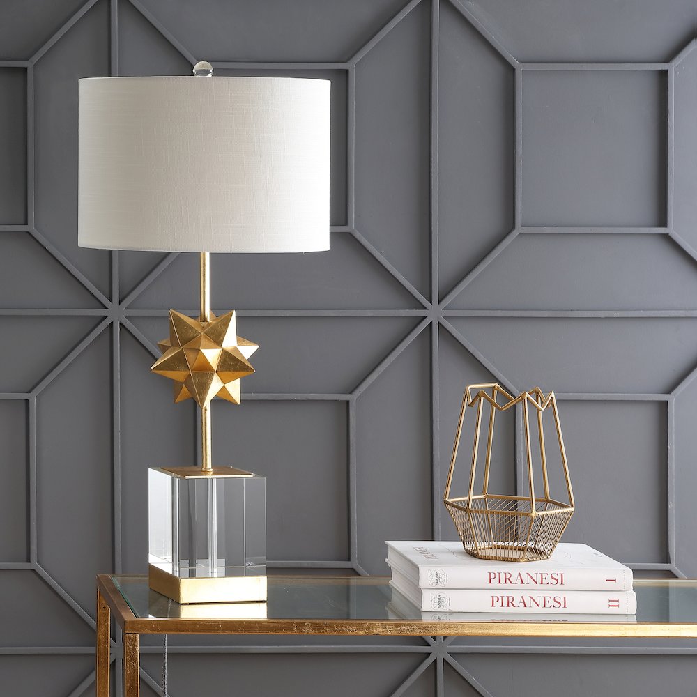 Estelle Led Metal/Crystal Table Lamp