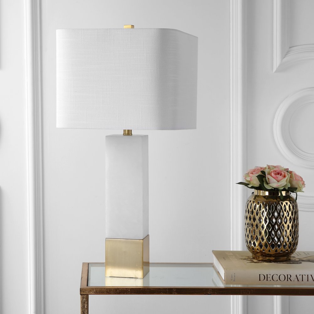 Jeffrey Metal/Marble Led Table Lamp