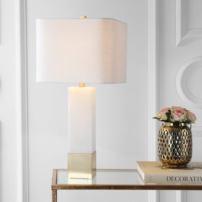 Jeffrey Metal/Marble Led Table Lamp