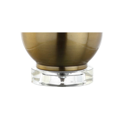 Dylan Metal/Crystal Teardrop Led Table Lamp