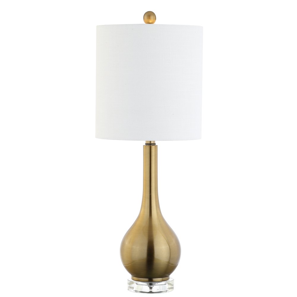 Dylan Metal/Crystal Teardrop Led Table Lamp