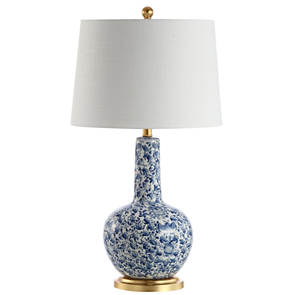 Chinois Ceramiciron Classic Cottage Led Table Lamp