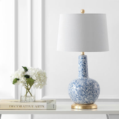 Chinois Ceramiciron Classic Cottage Led Table Lamp