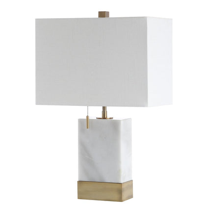 Trevor Marbleiron Gold Modern Console Led Table Lamp