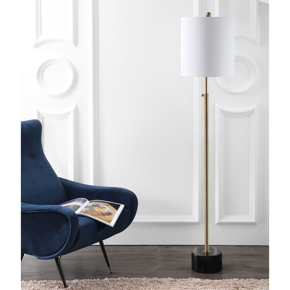 Crosby Adjustable Height Metal Led Floor Lamp