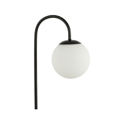 Arco Iron/Glass Minimalist Mid Century Globe Led Table Lamp
